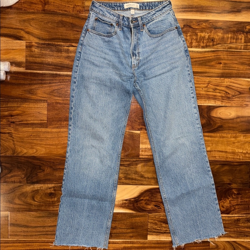 Abercrombie & Fitch Blue Straight Leg Jeans
